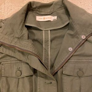 Tory Burch Army green jacket in Medium